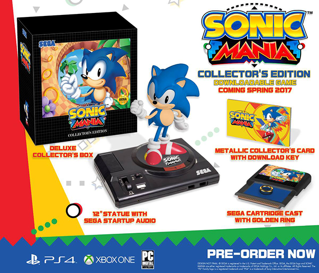 SEGA revela edição de colecionador de Sonic Mania
