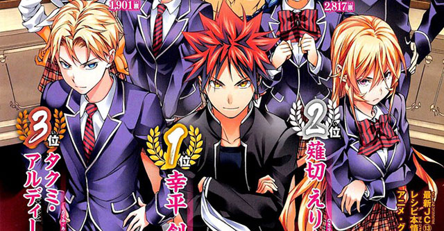 🎆TOP 10🎆 - ANIME DO DIA : Shokugeki no souma (7° lugar) Recomendo