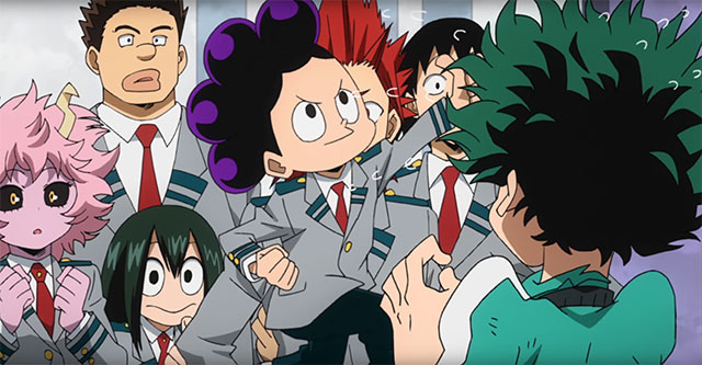 My Hero Academia - Trailer Minoru Mineta e Yūga Aoyama