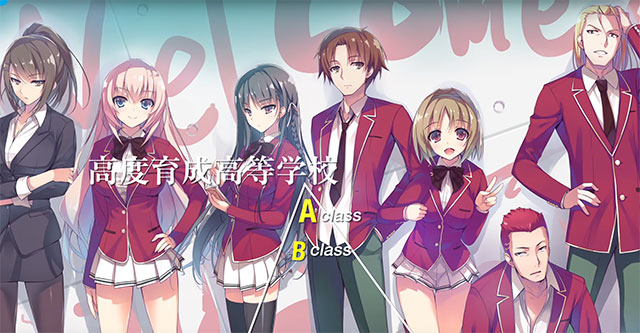 Vídeo promocional de Youkoso Jitsuryoku Shijou Shugi no Kyoushitsu e