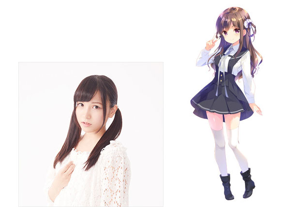 Reina Miyase como Ayaka Tachikawa, 16 anos de idade. Ela é agressiva e militante. Design de personagem por Koharu Sakura de QP: flapper (Girl Friend BETA, Girlish Number)