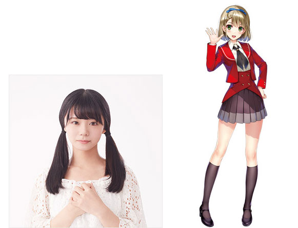Mei Hanakawa como Nicole Saitō, 17 anos e um ídolo. Design de personagem por Kurehito Misaki (Saekano: How to Raise a Boring Girlfriend)
