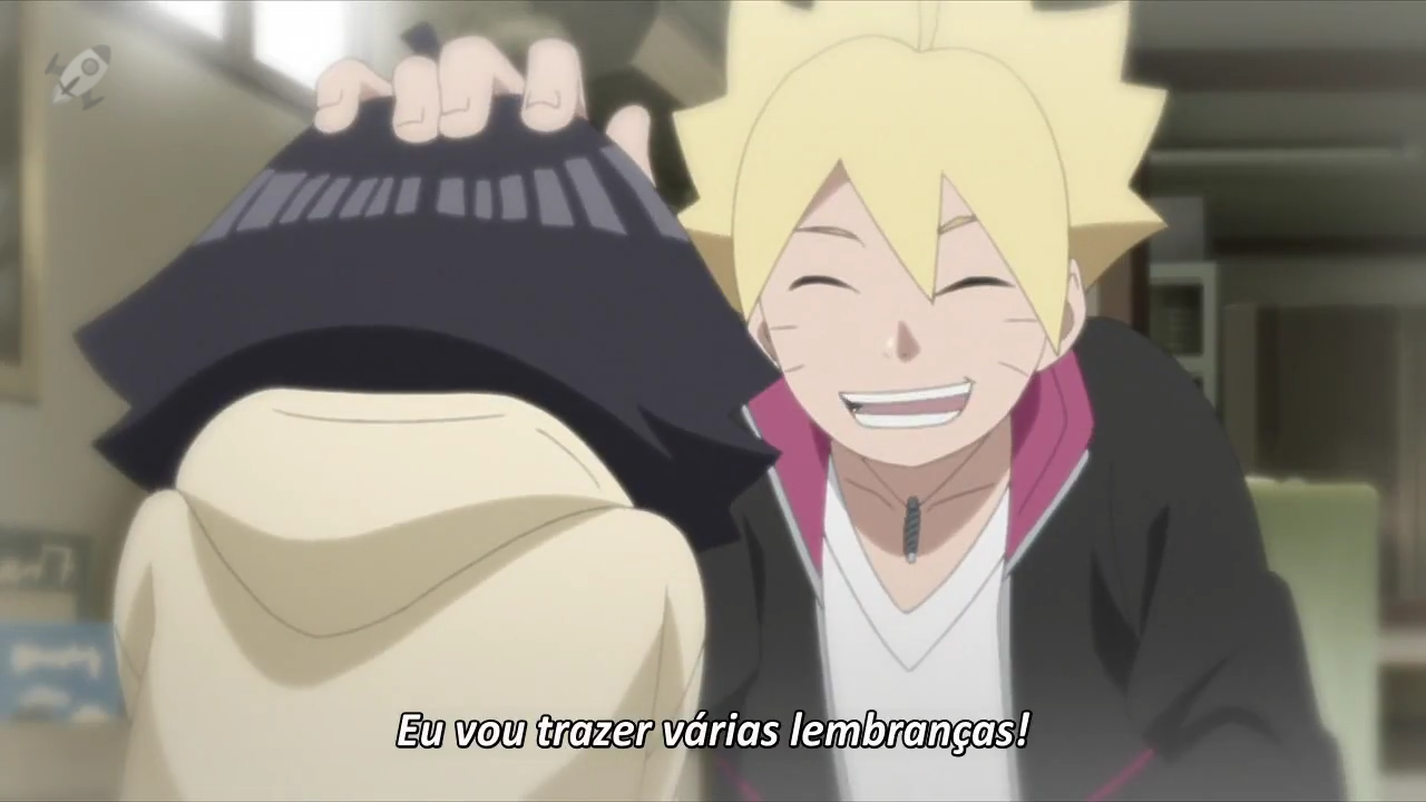 Boruto comendo himawari