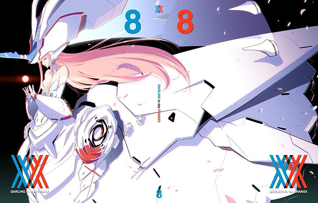 Capa do volume 8 do DVD/BD de Darling in the FranXX Capa do volume 8 do DVD/BD de Darling in the FranXX