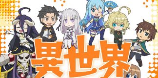 Isekai Quartet mistura Overlord, Re:Zero, Youjo Senki e Konosuba