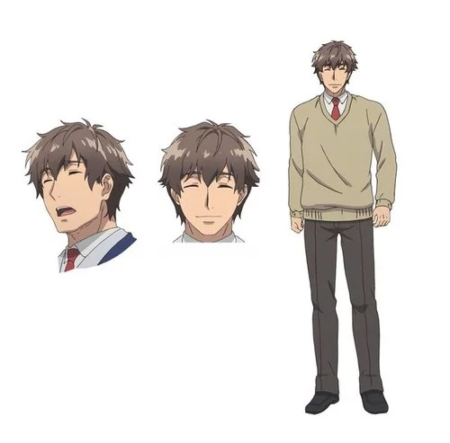 Hidenori Takahashi como Keita Oguma, uma pessoa alegre sempre com um sorriso.