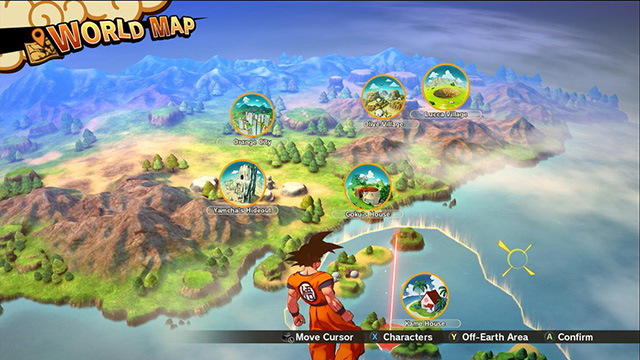 Este é o mapa de Dragon Ball Z: Kakarot | OtakuPT Este é o mapa de Dragon Ball Z: Kakarot | OtakuPT
