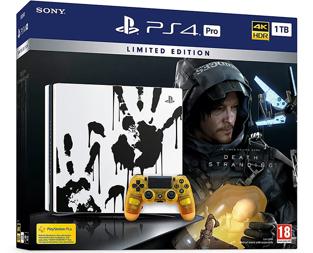 Caixa da Playstation 4 Pro de Death Stranding