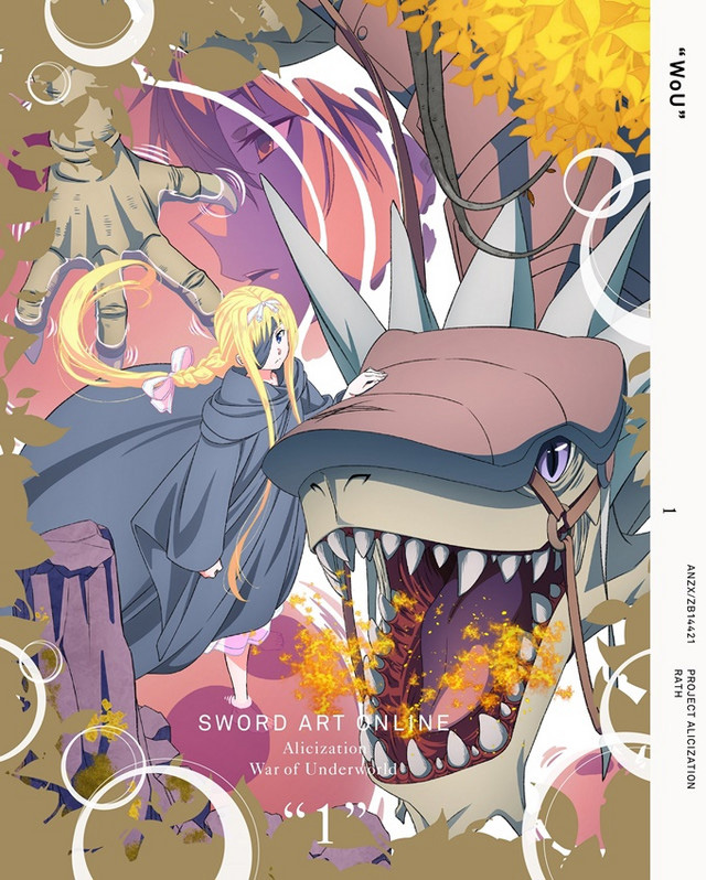 Capa do 1º volume DVDV/BD de Sword Art Online: Alicization – War of Underworld