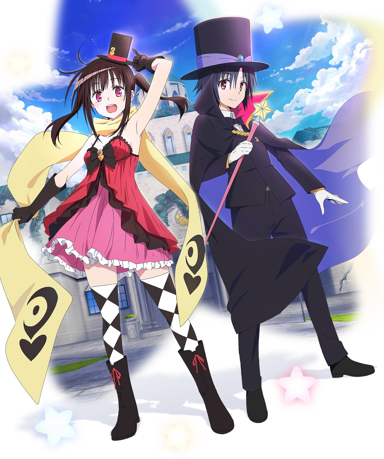 Imagem promocional da série anime Hatena Illusion
