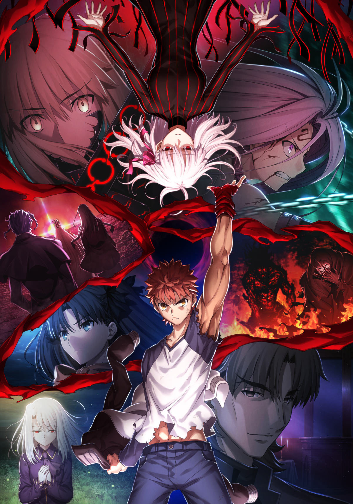 Imagem promocional de Fate/stay night: Heaven’s Feel III. spring song. desenhada pelo diretor Tomonori Sudō