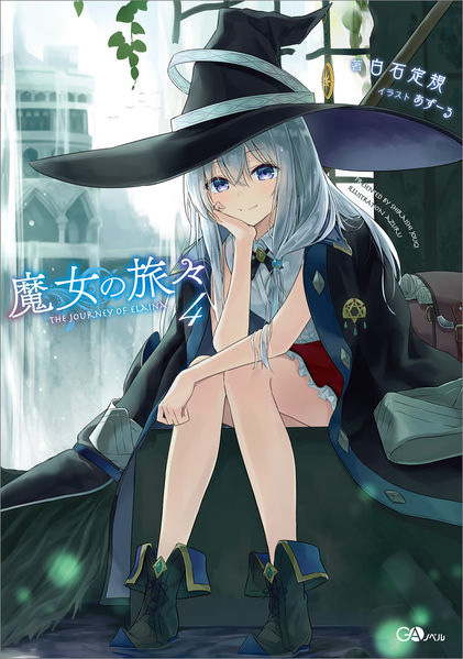 Capa do volume 4 de Majo no Tabitabi (The Journey of Elaina)