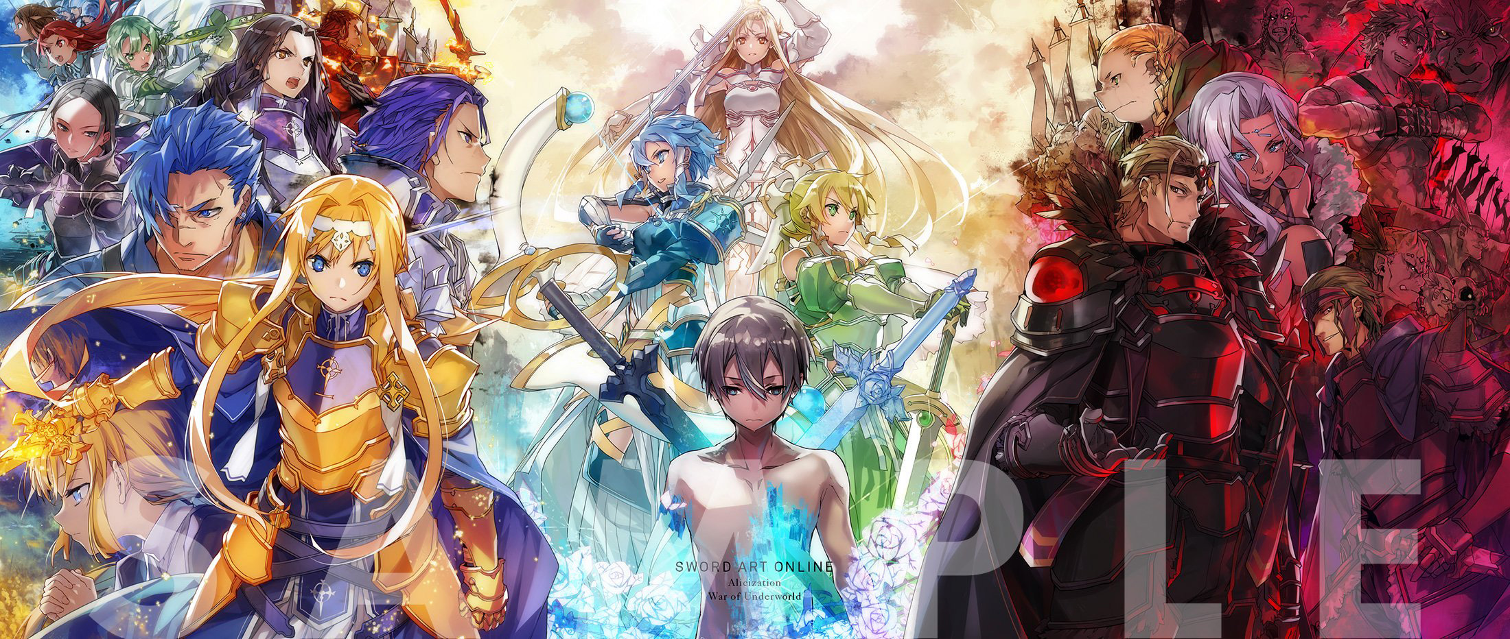 Ilustração por abec da BOX de Sword Art Online: Alicization – War of Underworld