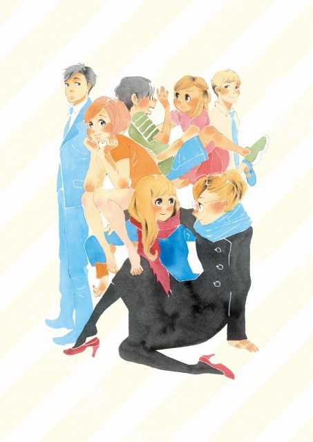 Imagem promocional do anime de Happy-Go-Lucky Days (Dounika Naru Hibi)