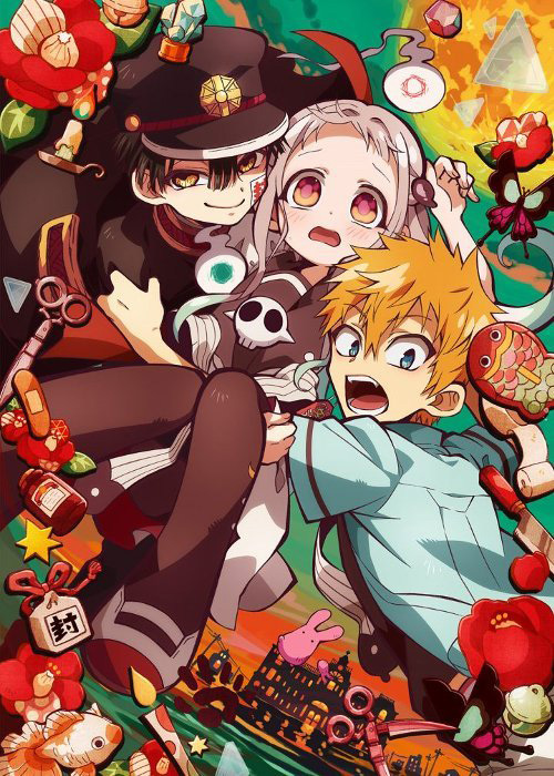 Imagem promocional de Jibaku Shounen Hanako-kun (Toilet-Bound Hanako-kun)