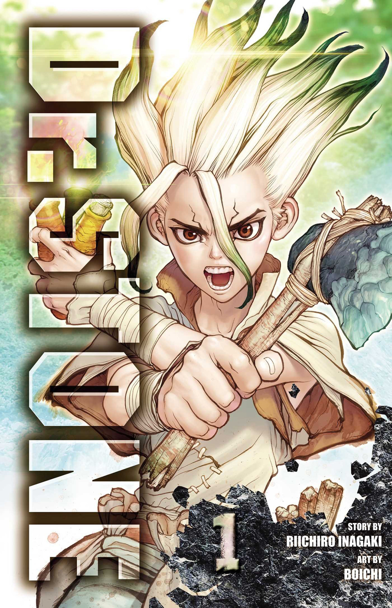 Capa do volume 1 de Dr. Stone
