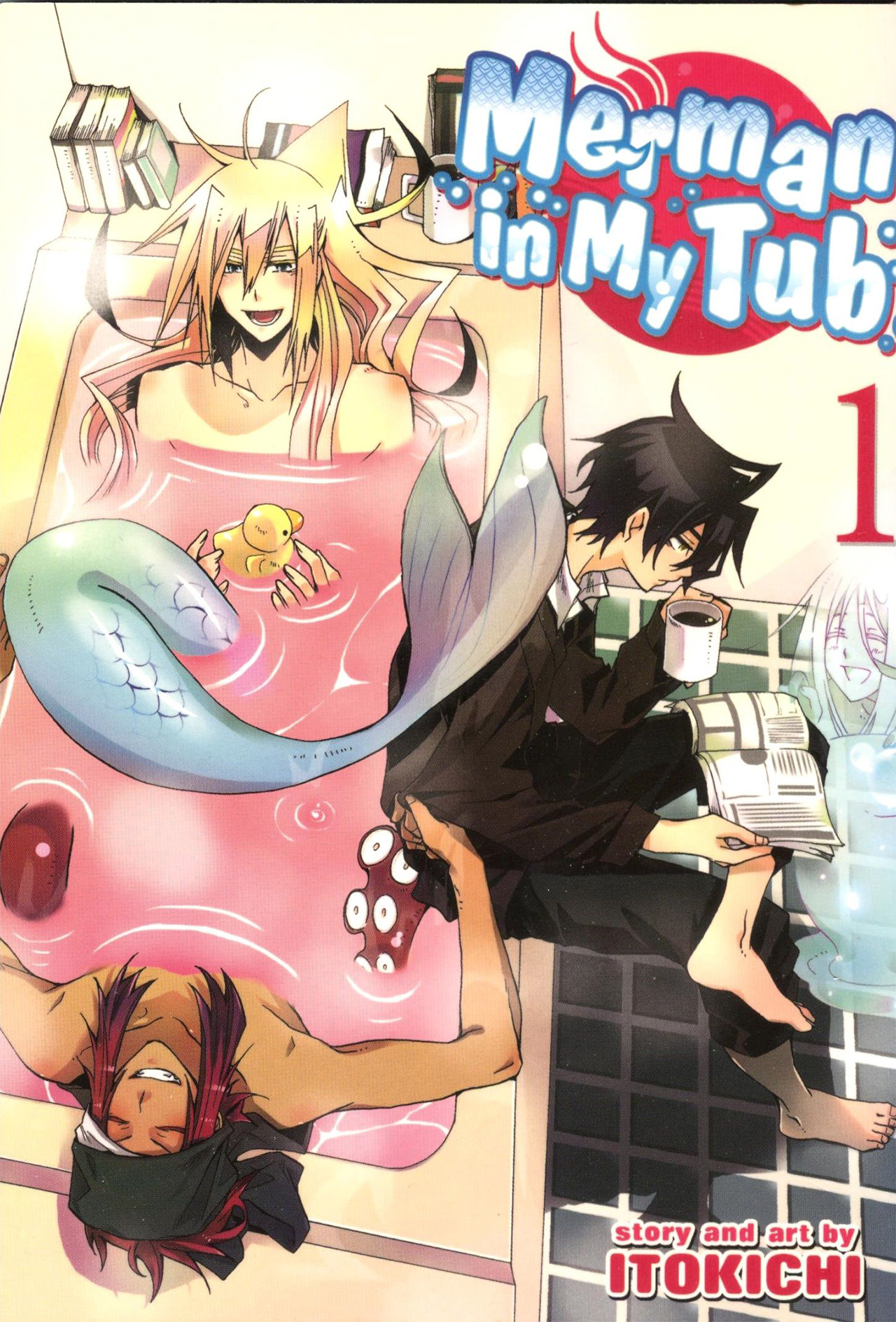 Capa do volume 1 de Orenchi no Furo Jijou (Merman in My Tub)