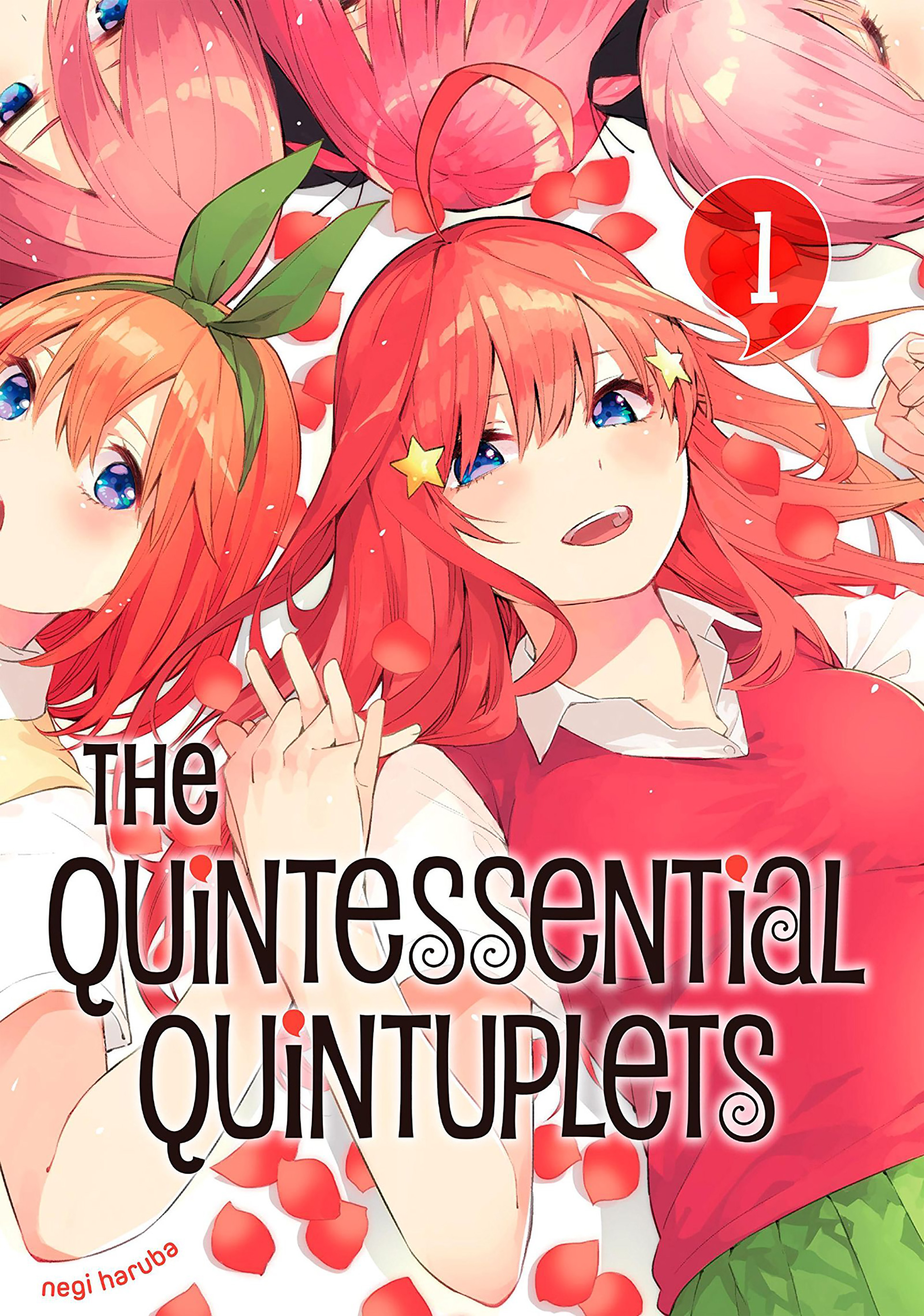 Capa do volume 1 do mangá Go-Toubun no Hanayome (The Quintessential Quintuplets)
