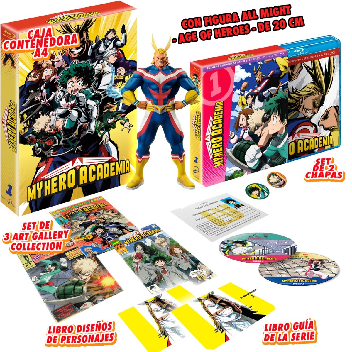 Edição de colecionador + figura do All Might 20cm