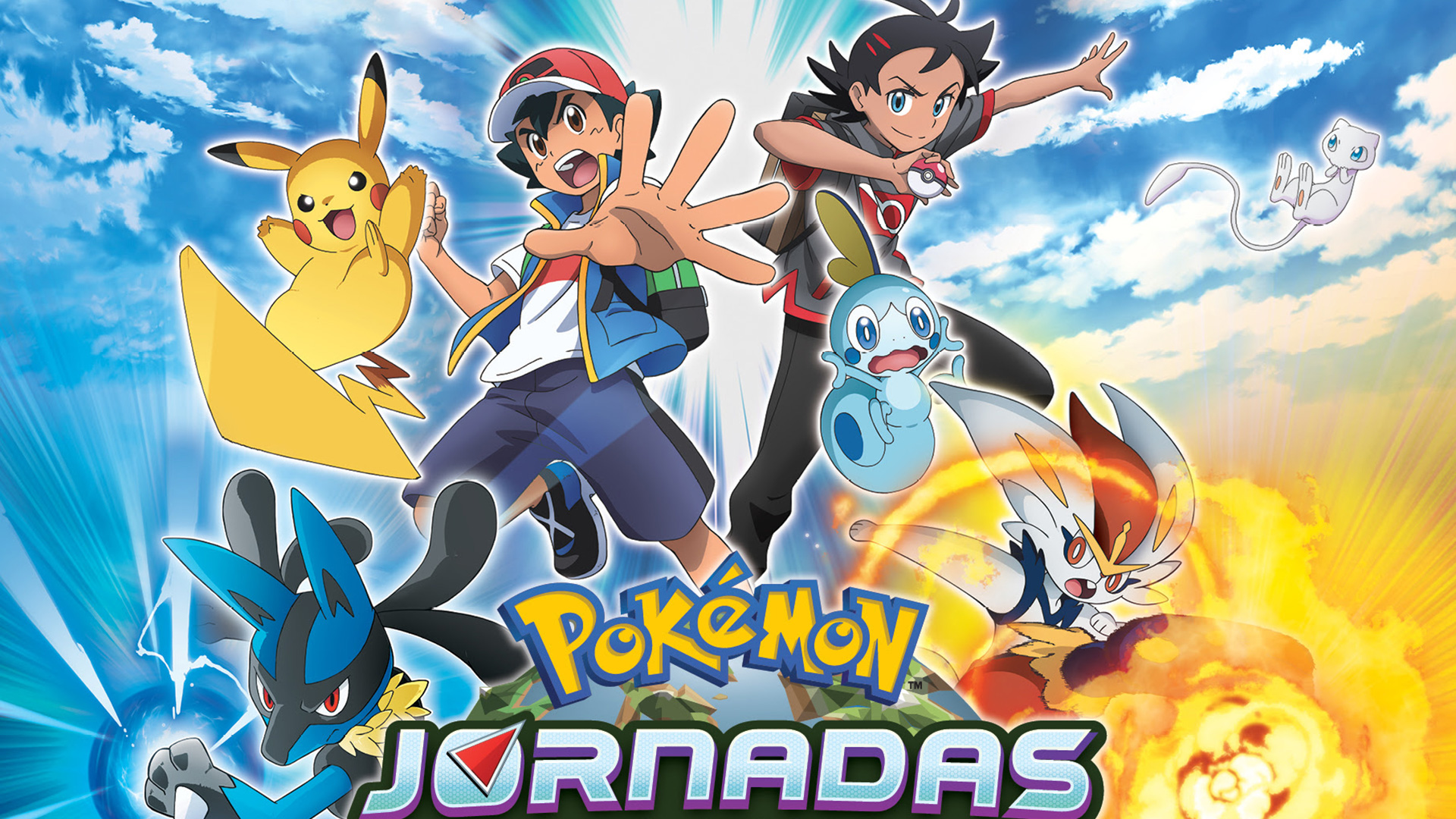 ◓ Anime Pokémon Journeys (Pokémon Jornadas de Mestre) • Episódio 84:  Lucarionite! Aventura na Mega Ilha!!