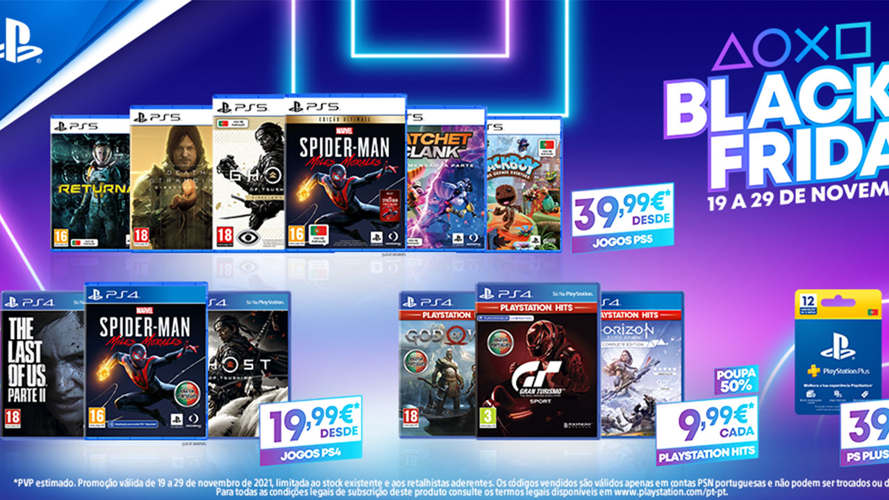 Black Friday PlayStation com ofertas imperdíveis