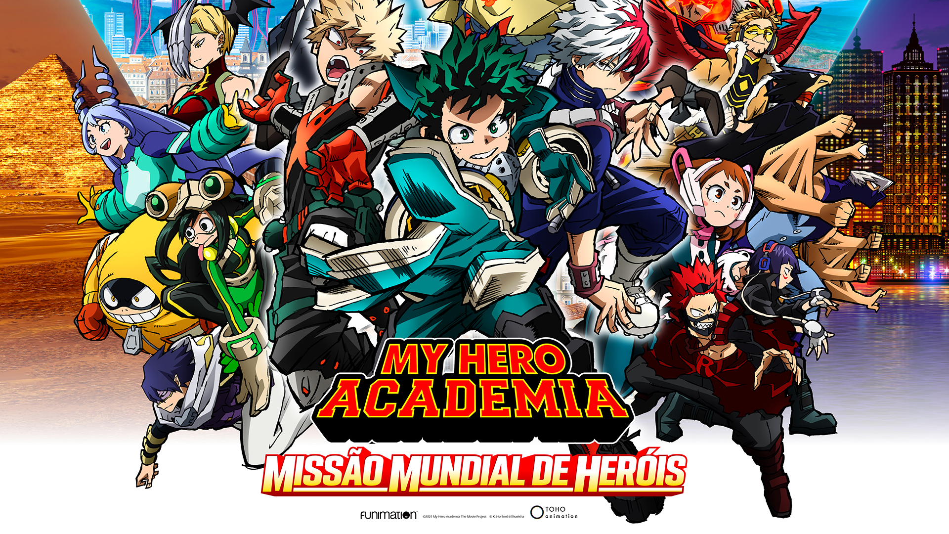 onde assistir my hero academia world heroes mission dublado