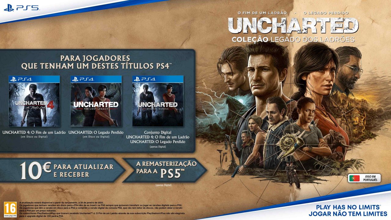 Trailer e oferta para reservas de Ucharted: Coleção Legado dos Ladrões