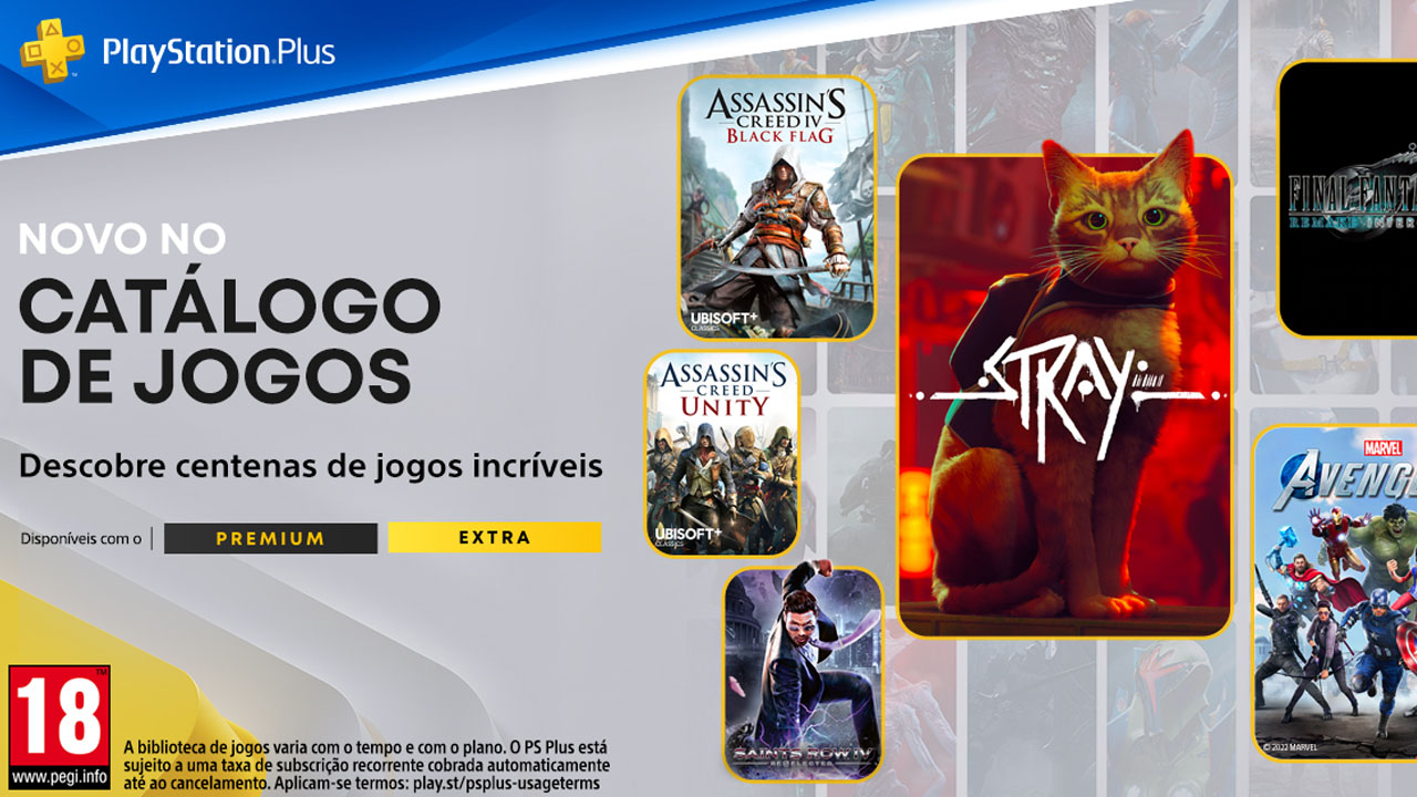 Revelado o catálogo de jogos PS Plus Extra e Premium de novembro