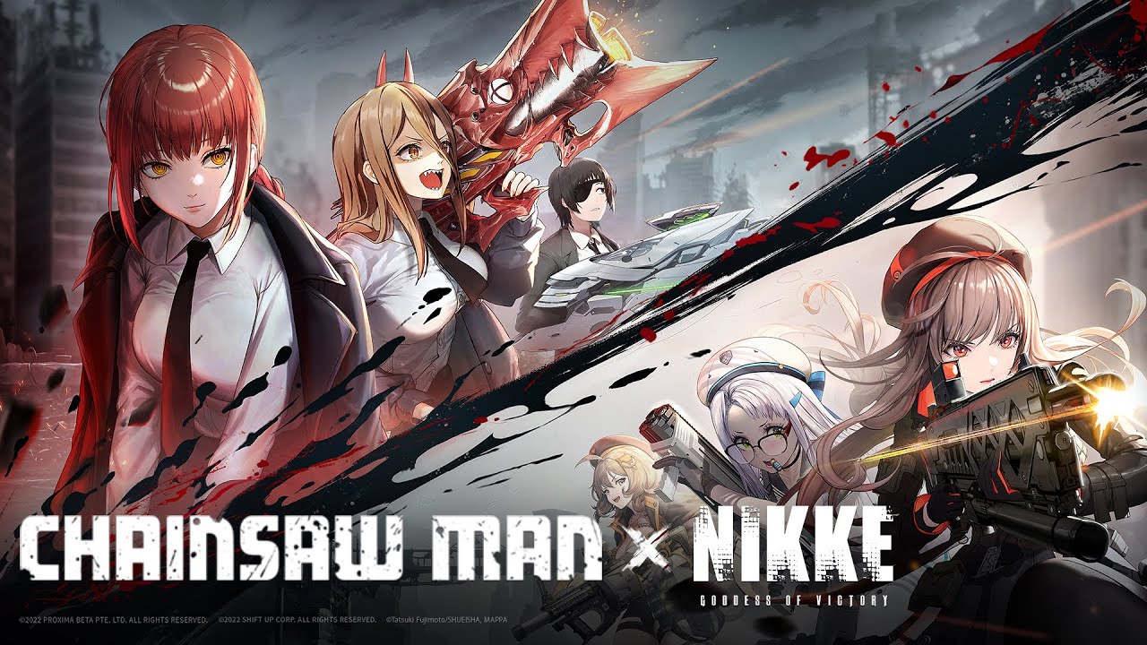 Chainsaw Man em Goddess of Victory: Nikke