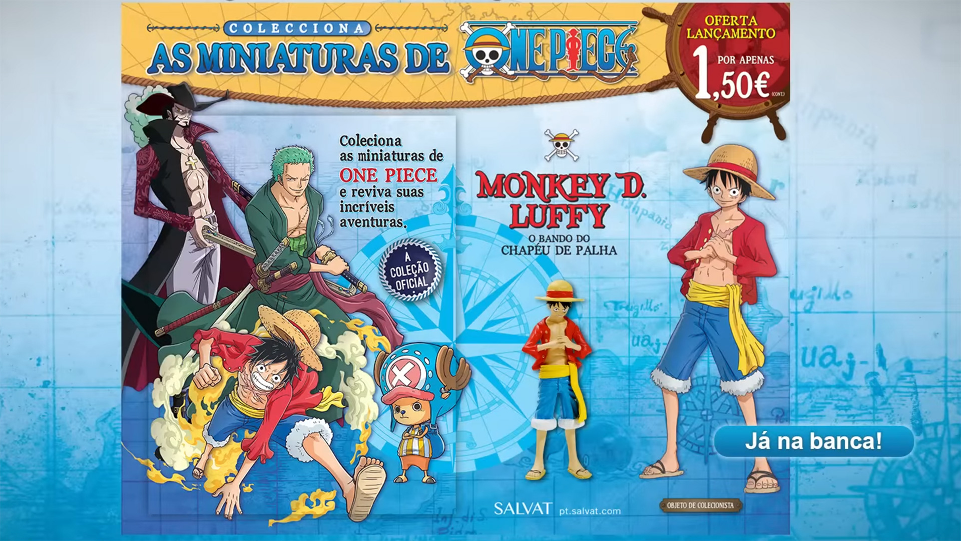 A colecção Oficial de miniaturas ONE PIECE da Salvat