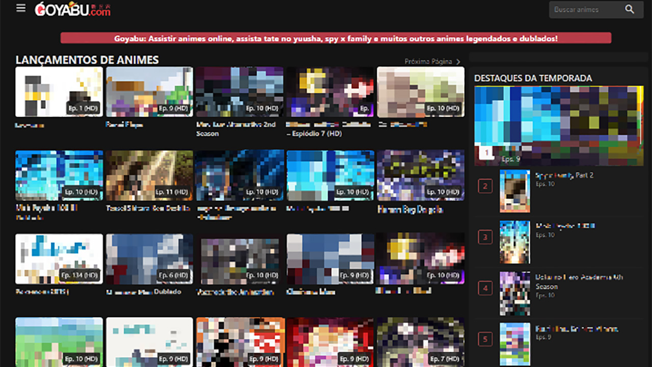 Site Pirata de Anime fecha após remover Propagandas