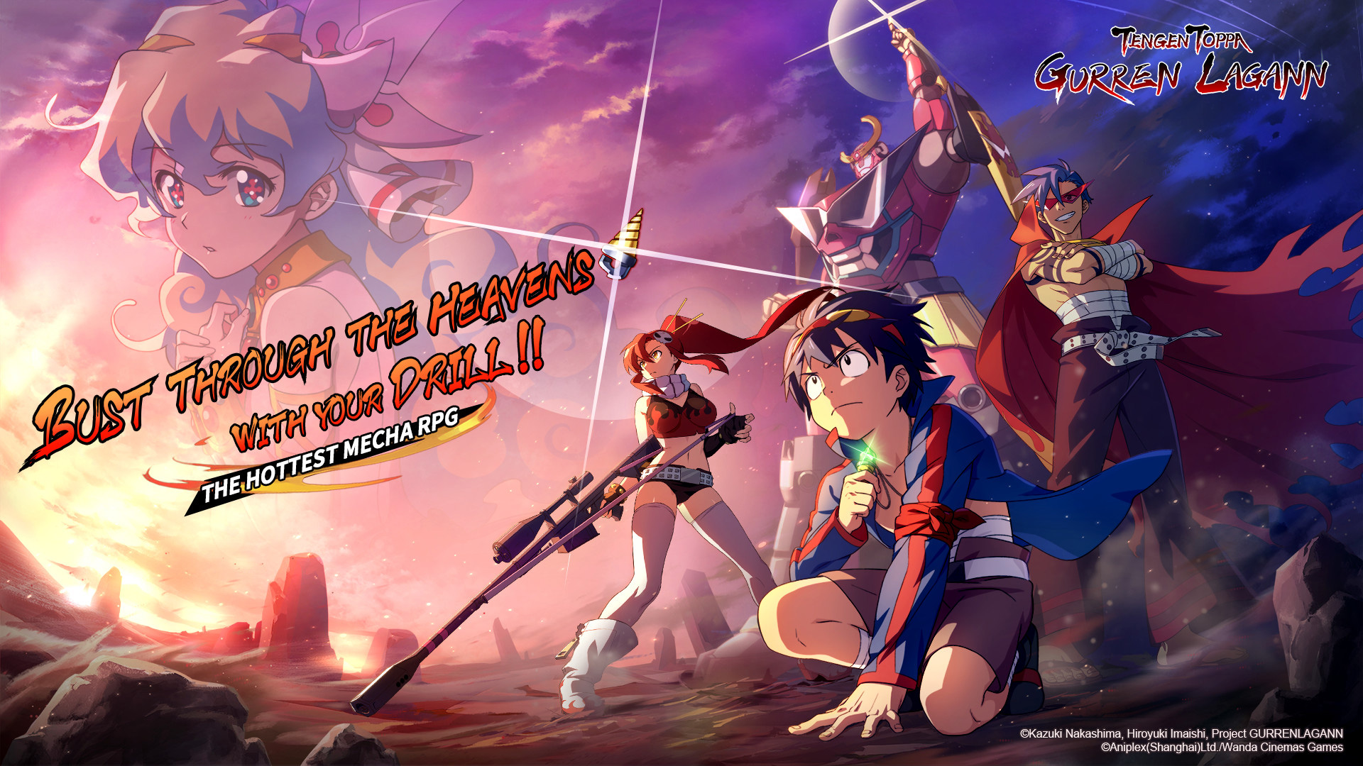 Tengen Toppa Gurren Lagann recebe o seu primeiro jogo para smartphones