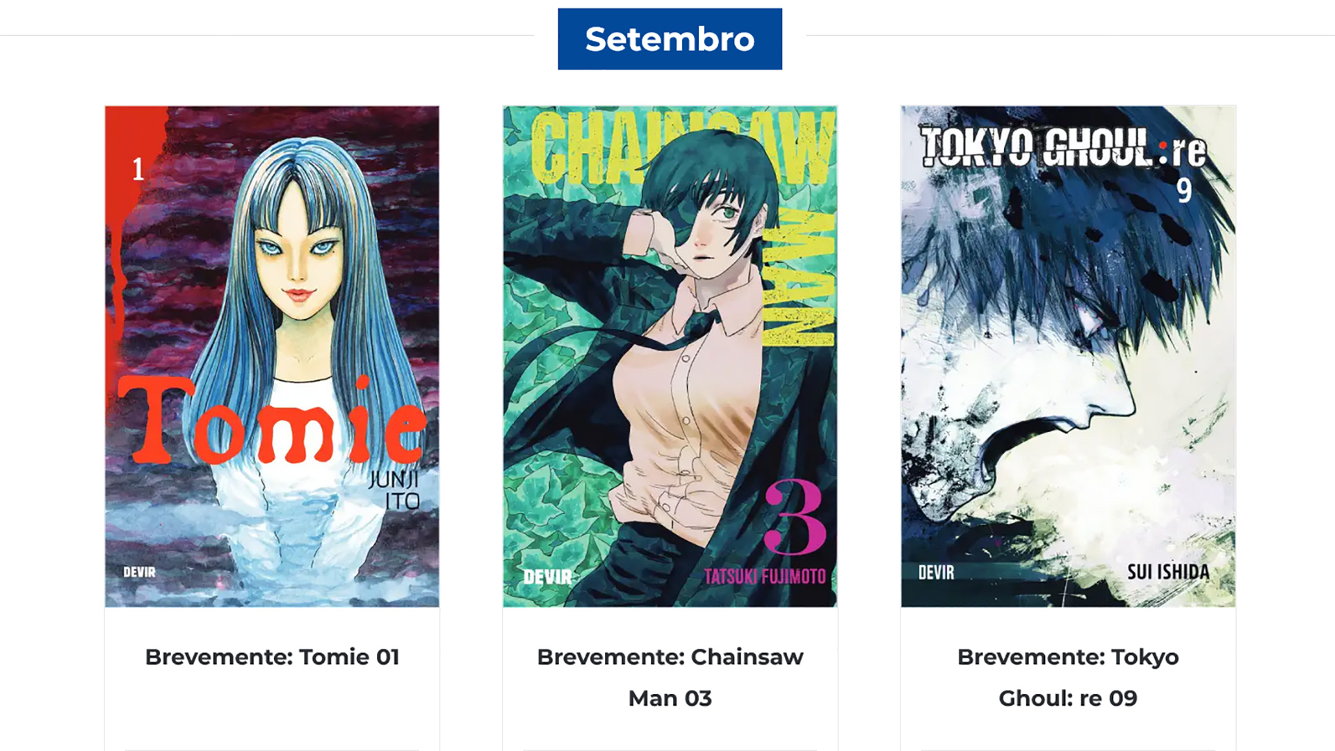 Chainsaw Man Vol. 3 pela Devir em Setembro de 2023